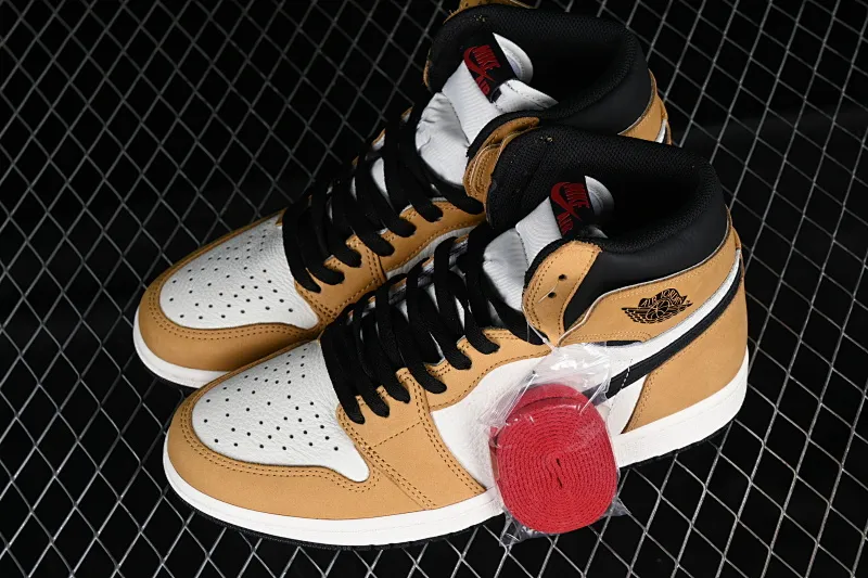 All categories Air Jordan Jordan series basketball shoes Air Jordan 1 High LJR version Air Jordan 1 Rookie Of the Year AJ1 Joe 1 black brown toe 555088-700